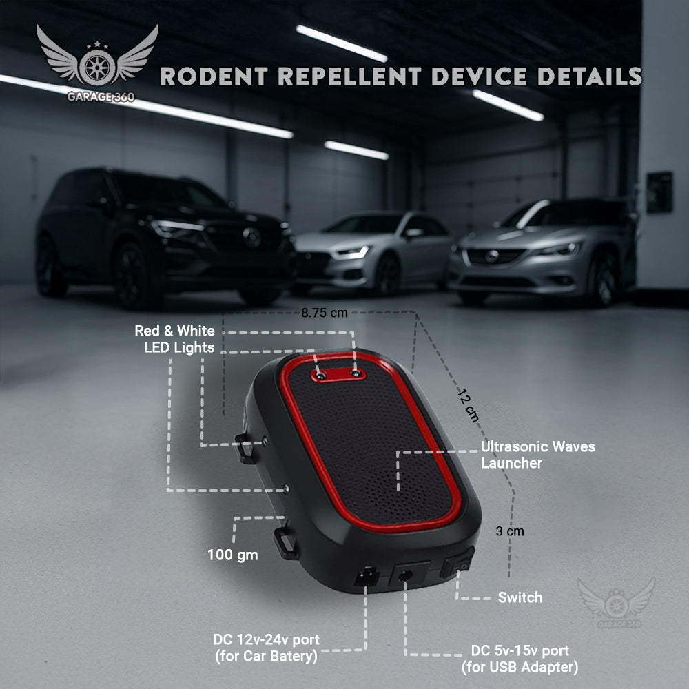 GARAGE 360 Ultrasonic Rat Repellent for Automobiles